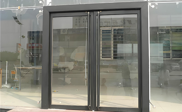 秦安玻璃地弹门