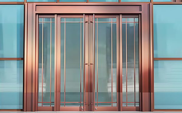 秦安玻璃地弹门